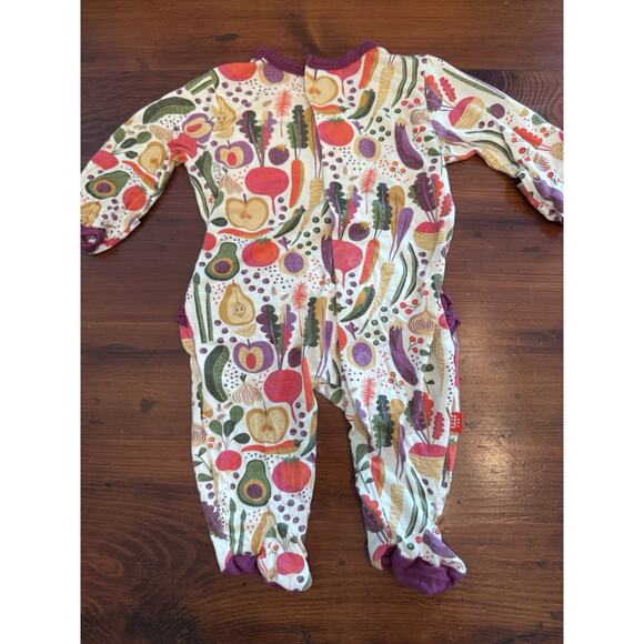 Magnetic Me Other - Magnetic Me Baby Girl Modal Stretchy Sz Newborn Vegetable Footie
